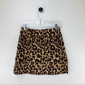 Reformation Leopard Print Tencel Blend Skirt 4